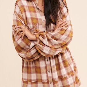 By The Way Plaid Mini Dress